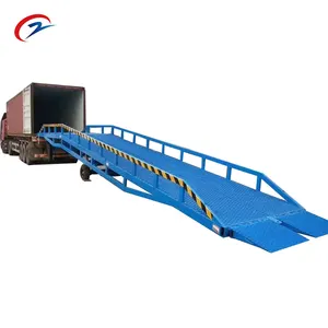 10 Tons Portable Steel Forklift Yard Ramp mobile car truck container loading dock ramp for trailers