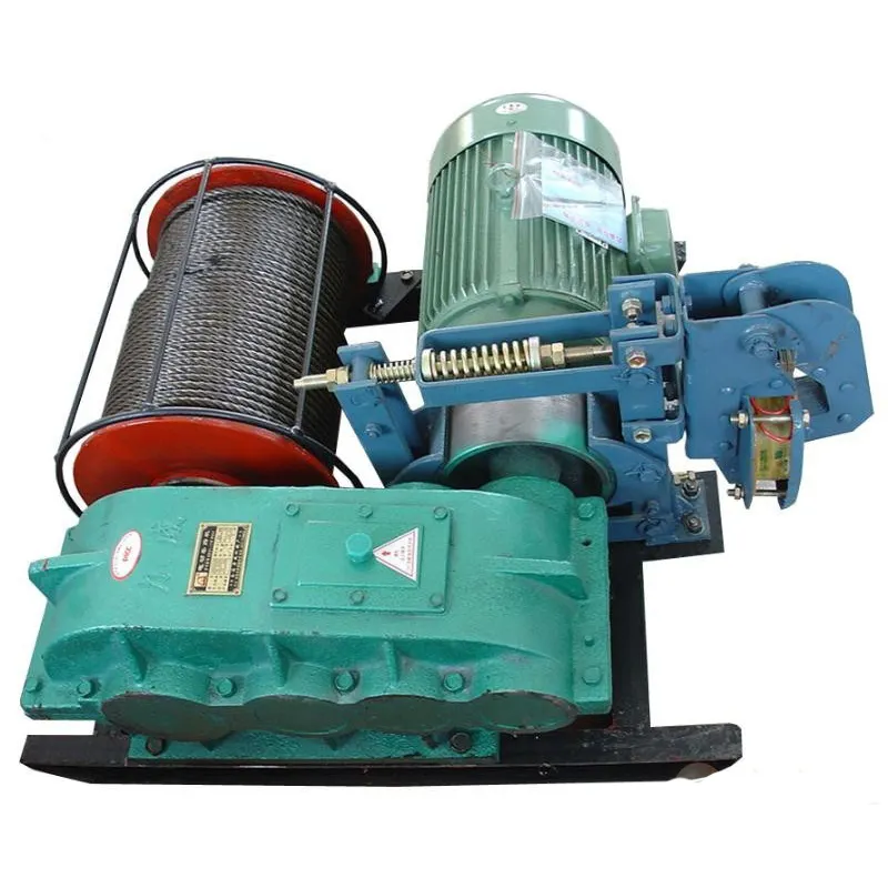 widely used wire rope electric winch engine powered cable puller winch