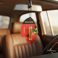 Diffuseur d'arômes en papier à la fraise pour voiture, désodorisant longue durée parfumé aux huiles essentielles, éliminateur d'odeurs, aromathérapie