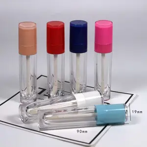 New arrivals 5ml cosmetic bottle mini tube lipgloss empty lip container lot lip gloss tube stack