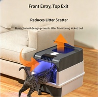 Lettiera per Gatti Completamente Chiusa a Cassetto, Anti-Schizzi, Deodorante, Facile da Pulire, Toilette per Gatti da Interno