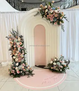 Amina Craft PVC bunte Hintergrund Panel Hochzeit Stand Tür Form Bogen Bühne Hintergrund Design für Hochzeits dekoration