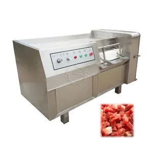 Commercial chicken beef pork cube cutter frozen meat dice cutting cutter meat dicer machine frozen meat dice machine