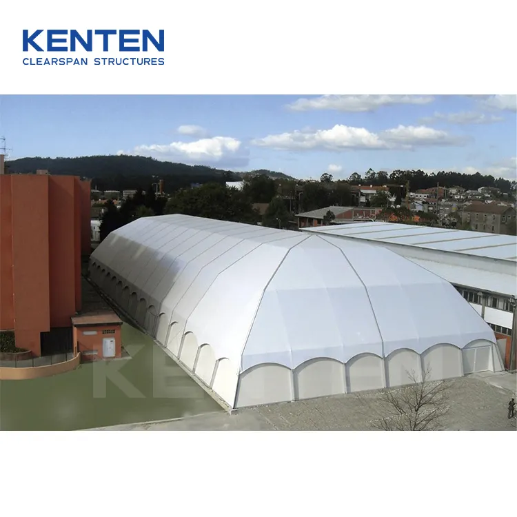 Cancha de baloncesto al aire libre, estructura de membrana, carpa para eventos, carpa de aleación de aluminio, toldo poligonal, carpas deportivas para cancha de baloncesto