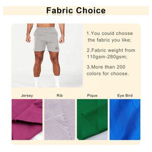 Pantalones cortos de gimnasio 2 en 1 ecológicos personalizados para hombres, pantalones cortos de malla de poliéster ajustados de secado rápido de alta calidad con bolsillos y cintura elástica - Product Image 2