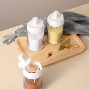 Creative Kitchen Plastic <b>Spice</b> Storage Bottles Outdoor BBQ Accessories Type Plastic <b>Spice</b> <b>Jar</b> with Spoon for Household - Product Image 1
