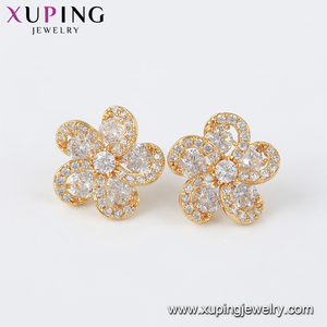 <span class=keywords><strong>80310</strong></span> Xuping เครื่องประดับขายส่งเพทายราคาไม่แพงแฟชั่นที่เรียบง่ายเพชรขนาดเล็กประณีตกลีบดอกต่างหู - Product Image 6