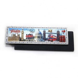 Autocollant décoratif 3D aimanté de type réfrigérateur, multicolore, de haute qualité, en feuille d'argent, souvenir de Londres - Product Image 3