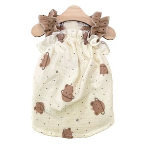 <b>Cute</b> Princess Pet Dress <b>Bear</b> Print Summer Dog Cat Clothing Skirt Style - Product Image 5