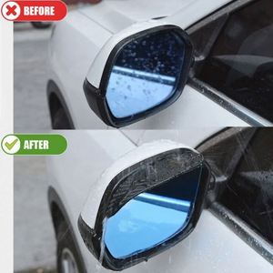 2 protectores universales de PVC negro duradero para espejos retrovisores de coche, parasol y cubierta contra la lluvia - Product Image 2
