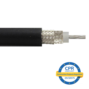 Cable Coaxial <span class=keywords><strong>JINJIN</strong></span> RG214/U Mil 50 Ohm, 50m, Doble Trenzado de Plata, Cubierta de PVC, Conductor de Cobre Plateado, Aislamiento de PE Sólido/Espumado - Product Image 4
