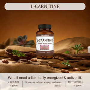 L-<span class=keywords><strong>Carnitina</strong></span> 500mg per Porzione Capsule Supporto Fitness per Adulti Aumenta l'Energia Cellulare Trasporta Acidi Grassi 60 Capsule/<span class=keywords><strong>Flacone</strong></span> - Product Image 3