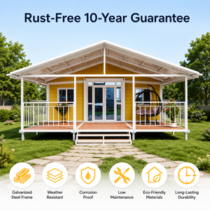 Casa Contenedor Expandible de 20 pies con Diseño de Techo Inclinado, <span class=keywords><strong>Exterior</strong></span> con Acabado de Madera Personalizado y Vidrio Panorámico para Glamping de Lujo - Product Image 1