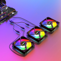 Kabel Splitter ARGB OEM 1 3 5V 3Pin Addressable RGB Ekstensi Kipas PC Berkualitas Tinggi Kecepatan Tinggi Bersertifikasi FCC Pesanan Grosir Stok 1
