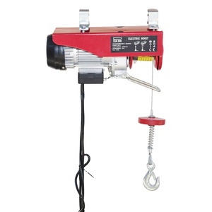 Mini gru di sollevamento 220v motore elettrico puleggia paranco fune in acciaio puleggia - Product Image 1