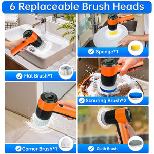 Outils de nettoyage de cuisine Brosse de nettoyage électrique Brosse de nettoyage IPX7 <span class=keywords><strong>Gadget</strong></span> Brosse à récurer Fournisseur chaud Alibaba Inde Achats <span class=keywords><strong>en</strong></span> <span class=keywords><strong>ligne</strong></span> - Product Image 4