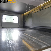 Carpa de Techo Rígido Extensible Moderna Huntoo, Impermeable, Ligera, con Sistema de Liberación Rápida, Plegable para 2 Personas, para Camioneta