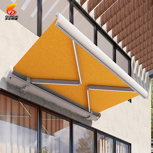 Auvent de toit moderne pour tente, capteur de <span class=keywords><strong>vent</strong></span> intelligent, auvent rétractable en aluminium motorisé, télécommande, 100% étanche - Product Image 1