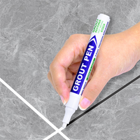 Stylo de réparation imperméable pour carreaux de céramique - Marqueur à encre permanente Cd avec 8 couleurs