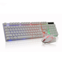 New Wired Mechanical Floating Keycap RGB Backlit USB Wired Keyboard Combo ROHS Certified DIY PC Builders Gaming