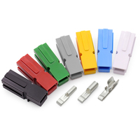 Connecteur d'alimentation pour batterie au lithium monopolaire 45A 600V, prise mâle/femelle en cuivre pour batterie de chariot élévateur, 1 broche