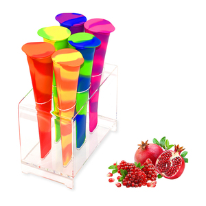 Chống Chặt Chẽ Thiết Kế Ice Lolly Khuôn Mẫu Sinh Thái Thân Thiện BPA Free <span class=keywords><strong>Popsicle</strong></span> Molds Cho Trẻ Em Tái Sử Dụng Silicone Ice Pop Các Nhà Sản Xuất - Product Image 5