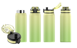 Botella de agua deportiva de acero inoxidable de doble pared de 750 ml personalizada, con aislamiento al vacío, para adultos, para viajes - Product Image 3