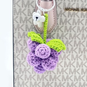 <span class=keywords><strong>Porte</strong></span>-clés en peluche de fruit Kawaii mignon tissé tricoté carotte sac à main breloque sac accessoires pendentif pour <span class=keywords><strong>porte</strong></span>-clés décor de voiture - Product Image 5