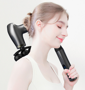 Pistola de Masaje Eléctrica de Cuerpo Completo <span class=keywords><strong>2026</strong></span>, Masajeador de Percusión Manual con Mango Extendido, 5 Cabezales, 9 Modos, Recargable para Hombros - Product Image 3