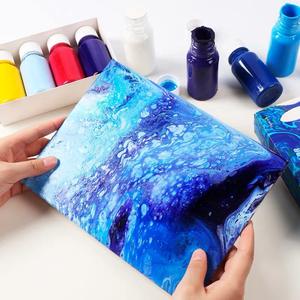 Olibview — bouteille de peinture acrylique à débit élevé, flacons de 2oz, 24 couleurs, à poser sur la <span class=keywords><strong>toile</strong></span>, le verre, le papier, le bois, les carreaux et les pierres - Product Image 2