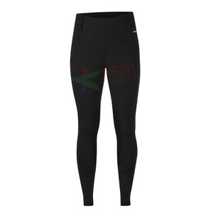 Latest Designer Comfortable <b>Nylon</b> Equestrian Yoga Pants for Women Custom Logo Sublimation Breathable Mesh Sports Riding Horse - Product Image 3