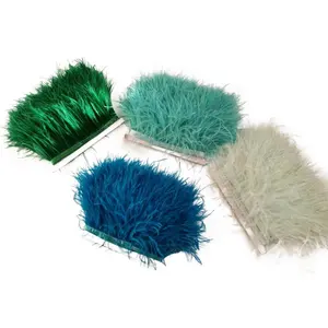 Ostrich Feathers Wholesale Feather Suppliers Ostrich Feather For Skirt/dress/costume Ribbon Feather Trimming 10-15CM Decor Feather