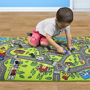 Развивающие детские дорожные игровые коврики с городской жизнью Дорожный Коврик