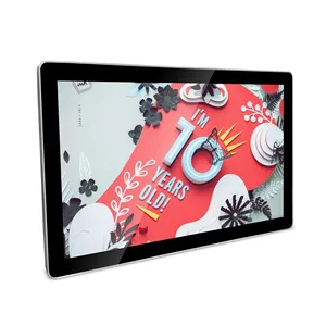 15.6 Inch Makelaar Muur Hangen Reclame Led Acryl Display Capacitief Touchscreen Alles In Een Tablet Pc