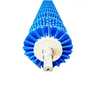 Escovas industriais de primeira qualidade escova de amortecimento espiral máquina de limpeza de nylon escova de rolo