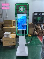 Cabina de Fotos con Pantalla Táctil LCD para Fiestas, Cabina de Fotos Vertical con Cámara DSLR y Espejo Mágico, con Opción de Impresora