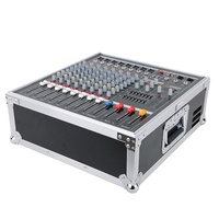 Système audio portable 8 canaux avec amplificateur de puissance, Bluetooth, USB, radio FM et karaoké pour KTV, réunions et églises