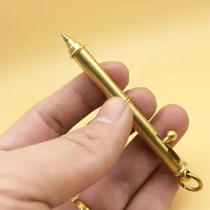 NMSF-022 Brass Machine Gun Pen Personalized Ball Pen Stationery Metal Ballpoint Pen