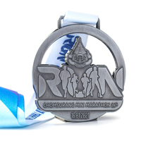 Médailles de sport personnalisées en émail souple or et argent pour marathon et natation, fabricant de médailles métalliques avec conception gratuite