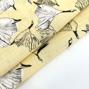 Nouvelle mode populaire d'oie classique imprimé numérique 100% rayonne pour robes de dames - Product Image 3