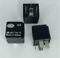 Relais de commutation 4RD007794-72 12V 5 broches avec résistance pour véhicules européens, engins de construction, relais automobile multifonction