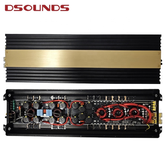Korean Design Car Amplifier 5000Wrms at 0.5 Ohm Stable Bass Output Mono Block Car Audio Amplifier for Car Subwoofer