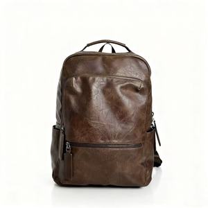 <span class=keywords><strong>Mochilas</strong></span> Vintage Casuales de Moda para Hombre, Bolsos de Viaje de Cuero PU de Alta Calidad, Compra Directa del Fabricante - Product Image 1