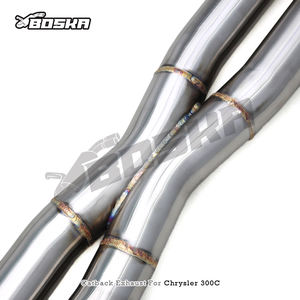 Tuyaux d'échappement en acier inoxydable pour Chrysler 300C V8 5.7L 2005-2010, silencieux arrière, système d'échappement Boska Valvetronic - Product Image 4