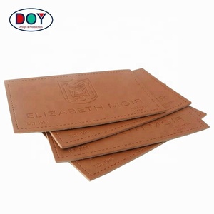 Design Custom Debossed Brand Logo PU Leather Clothing <strong>Labels</strong> for <strong>Jeans</strong> - Product Image 2