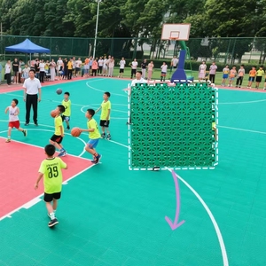 Terrain de sport de 25cm <span class=keywords><strong>pour</strong></span> terrasses domestiques de haute qualité et de grande valeur Revêtement de sol sportif souple à encliqueter Terrain de basket Terrain de tennis - Product Image 6
