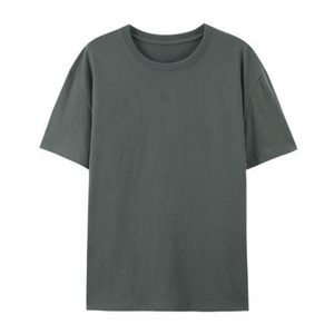 T-shirt Oversize Unisex in Cotone Jersey da <span class=keywords><strong>Donna</strong></span> con Spalle Cadenti, Traspirante, con Logo, a <span class=keywords><strong>Manica</strong></span> Corta, <span class=keywords><strong>Sportiva</strong></span>, Personalizzabile, per Palestra, Vendita all'Ingrosso - Product Image 4