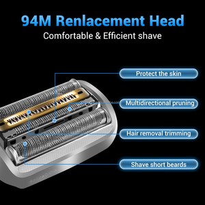 Buen Precio, Cuchilla de Repuesto 92S 94M para Afeitadoras Eléctricas para Hombre, <span class=keywords><strong>Braun</strong></span> <span class=keywords><strong>Serie</strong></span> <span class=keywords><strong>9</strong></span> 94M Plateada - Product Image 2