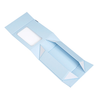 Boîte pliable magnétique personnalisée avec logo recyclable, en carton rigide avec fenêtre en PVC pour l'emballage de cosmétiques, de parfums, boîte cadeau