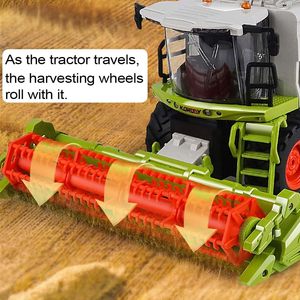 Tracteur de ferme télécommandé 2.4G, camion de <span class=keywords><strong>moissonneuse</strong></span>-<span class=keywords><strong>batteuse</strong></span> avec sons, lumières et pulvérisation, jouets de véhicule haute simulation 1:24 - Product Image 3